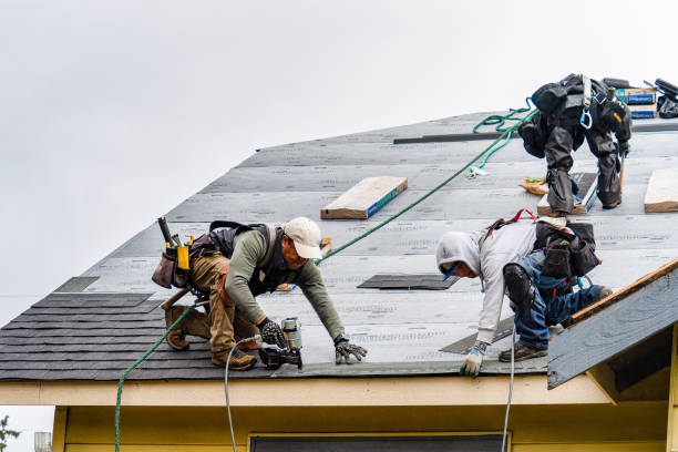 Professional Storm Damage Roof Repair technician working in Runnells, IA